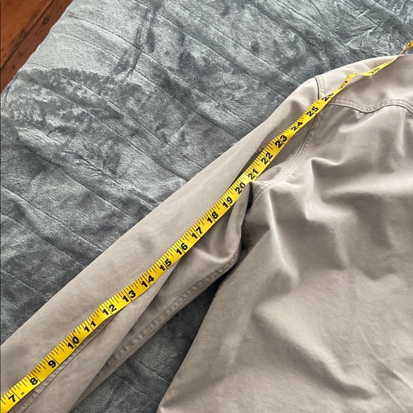 All Saints Men's Beige Buttoned Jacket Distressed Workman XXL Firebase LS Shirt - Picture 6 of 10